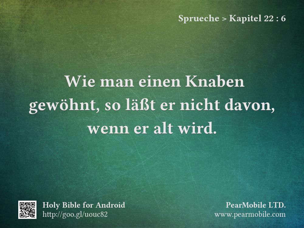 Sprueche, Kapitel 22:6